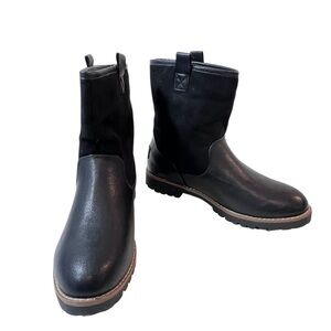 Nautica Boson 3 Low Lug Winter Boots Womens Size 7.5 New Black